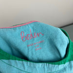 Load image into Gallery viewer, Mini Boden Chunky Rainbow Striped Short Sleeve Breton Tee Shirt 3-4
