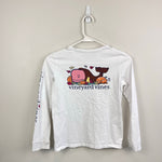 Load image into Gallery viewer, Vineyard Vines Girls Autumn Long Sleeve Whale Pocket T-Shirt M 10-12
