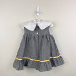 Load image into Gallery viewer, Vintage Samara Seersucker Bumblebee Flower Dress 24 Months
