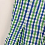 Load image into Gallery viewer, Papo d'Anjo Sleeveless Blue Green Plaid Dress 8
