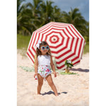 Load image into Gallery viewer, The Beaufort Bonnet Company Sally Sunsuit Berry Sweet 2T NWT
