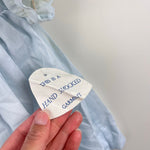 Load image into Gallery viewer, Vintage Michael De Leon Hand Smocked Blue Dress Baby Girl Large NWT
