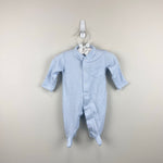 Load image into Gallery viewer, Kissy Kissy Blue Striped Footie Coverall Newborn
