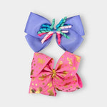 Load image into Gallery viewer, JoJo Unicorn Hair Bow Bundle Pink Purple
