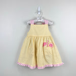 Load image into Gallery viewer, Florence Eiseman Lemonade Stand Yellow Seersucker Dress 2T
