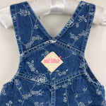Load image into Gallery viewer, Vintage Okie Dokie Blue Floral Denim Overalls 18 Months
