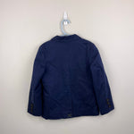 Load image into Gallery viewer, Mini Boden Cotton Blazer Navy Blue Stars 6-7
