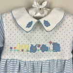 Load image into Gallery viewer, Vintage Friedknit Creations Bunny Rabbit Coverall 9 Months
