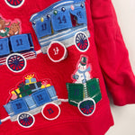 Load image into Gallery viewer, Mini Boden Advent Calendar Sweatshirt Red 6-7

