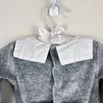Load image into Gallery viewer, Jacadi Paris Gray Velour Footie 6 Months
