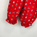Load image into Gallery viewer, Vintage OshKosh B'gosh Red Snowman Overalls Set 3-6 Months

