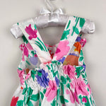 Load image into Gallery viewer, Vintage 90s Floral Ruffle Bow Romper 3T
