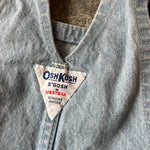 Load image into Gallery viewer, Vintage OshKosh B&#39;gosh Blue Jean Overalls 3T USA
