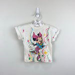Load image into Gallery viewer, Vintage Disney Babies Short Sleeve Minnie Mouse Paint Splatter T-Shirt 24 Months
