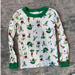 Load image into Gallery viewer, Hanna Andersson Strong Veggies Long John Pajamas 120 cm 6-7
