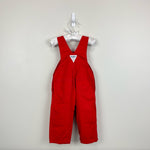 Load image into Gallery viewer, Vintage OshKosh B&#39;gosh Red Overalls 18 Months USA
