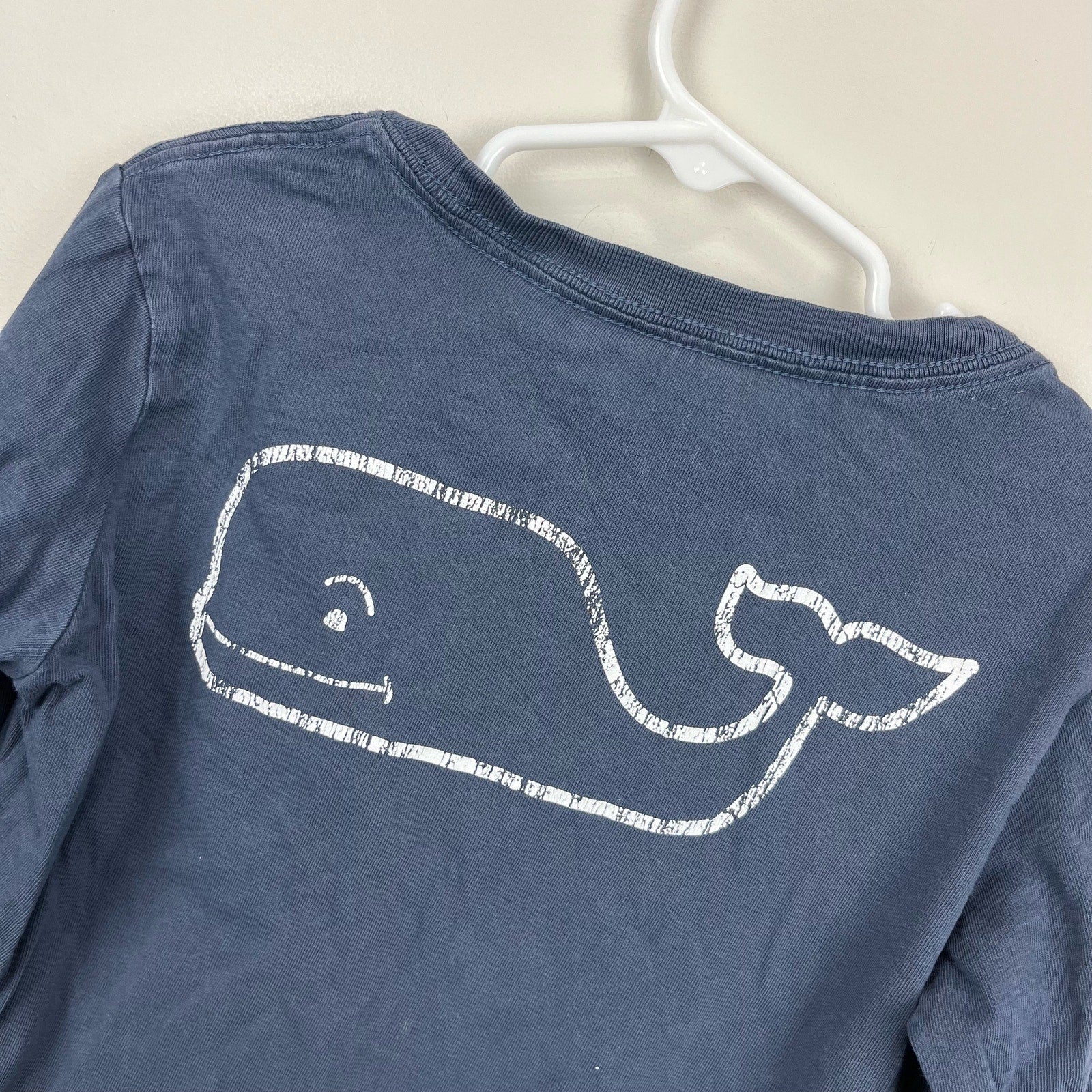 Vineyard Vines Long Sleeve Whale Pocket Tee 5T