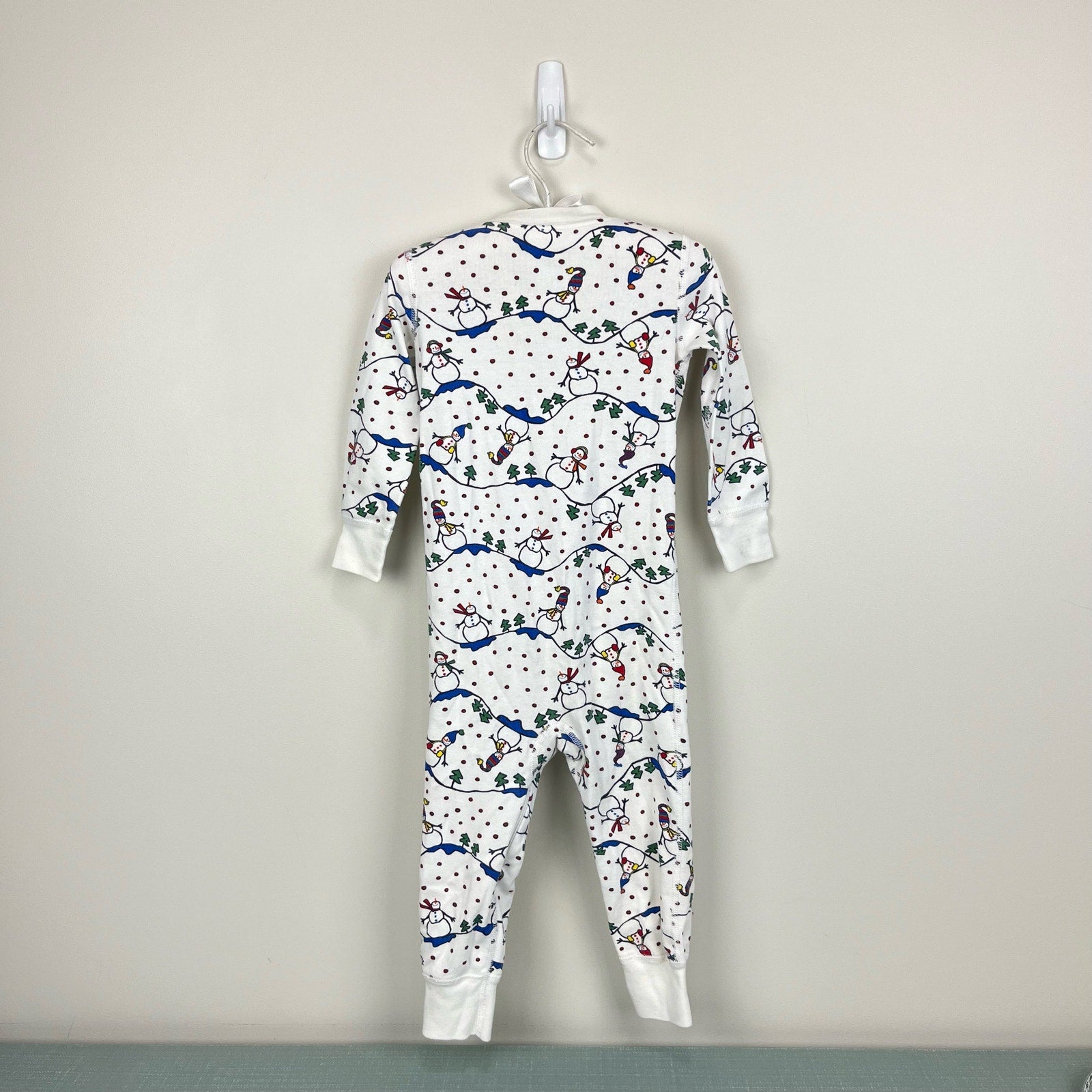 Hanna Andersson Snowman Pajamas 80 cm 18-24 Months