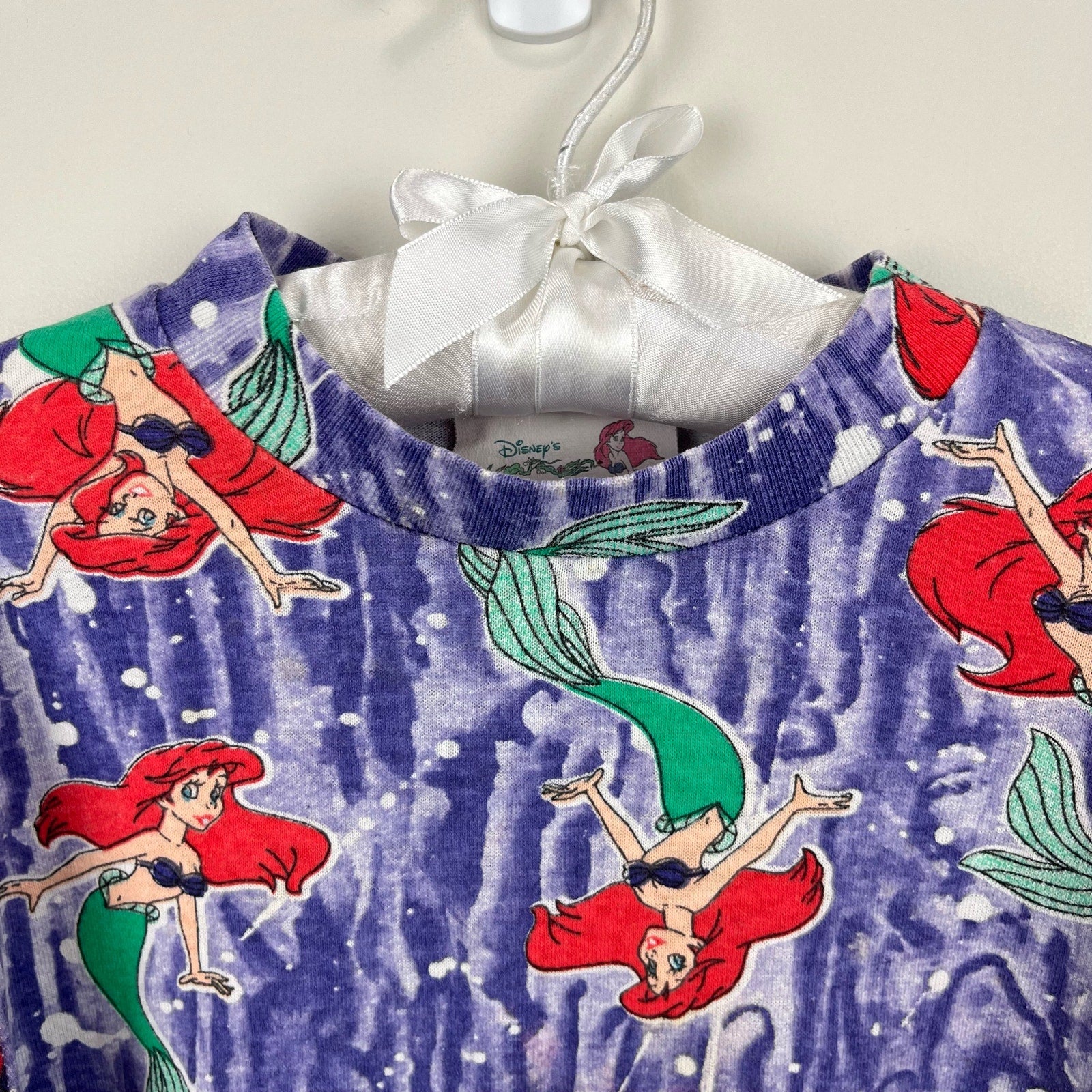 Vintage Disney's the Little Mermaid AOP Tee Shirt 6 USA