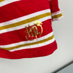 Load image into Gallery viewer, Mini Boden x Harry Pottery Gryffindor Breton Stripe T-Shirt 6-7 NWOT
