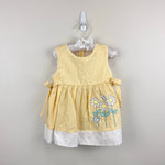 Load image into Gallery viewer, Vintage Samara Yellow Striped Flower Butterfly Dress 2T
