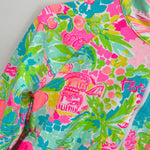 Load image into Gallery viewer, Lilly Pulitzer Girls UPF 50+ Little Skipper Popover Multi Sunshine State of Mind XL 12-14
