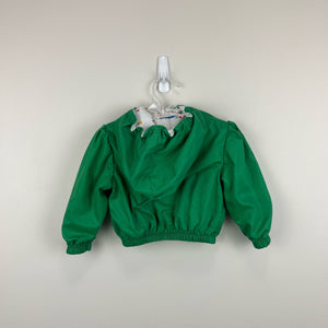 Vintage OshKosh B'gosh Green Hooded Windbreaker 12 Months USA