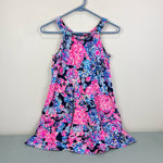 Load image into Gallery viewer, Lilly Pulitzer Girls Mini Loro Dress High Tide Navy in Turtle Amazement XL
