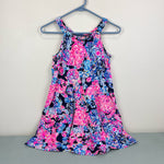 Load image into Gallery viewer, Lilly Pulitzer Girls Mini Loro Dress High Tide Navy in Turtle Amazement XL
