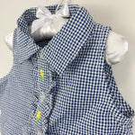 Load image into Gallery viewer, Vintage Kid Zone Ruffle Gingham Plaid Sleeveless Top 4T NWT

