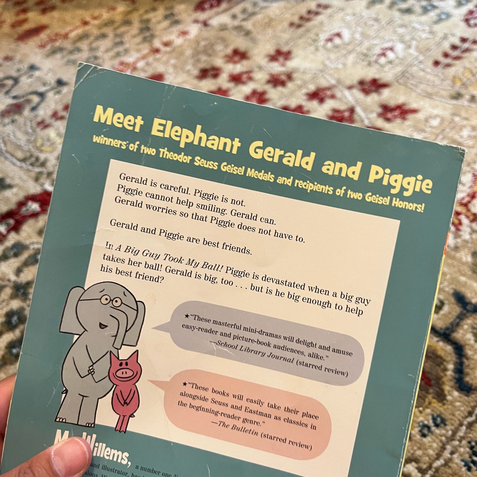 Mo Willems Elephant & Piggie Book A Big Guy Took My Ball!