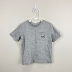 Load image into Gallery viewer, Vineyard Vines Gray Heather Lax Bro Whale Pocket T-Shirt 5T
