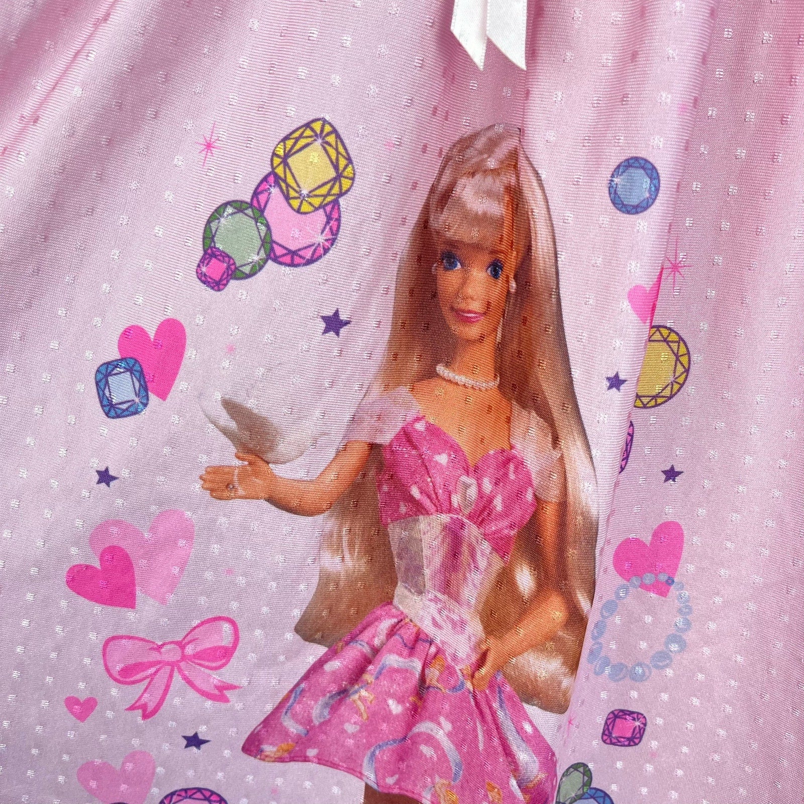 Vintage 90s Pink Jewel Barbie Nightgown