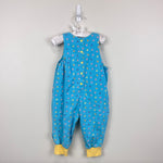 Load image into Gallery viewer, Vintage Gymboree Soft Blue Flower Print Overalls XS 18-24 Months
