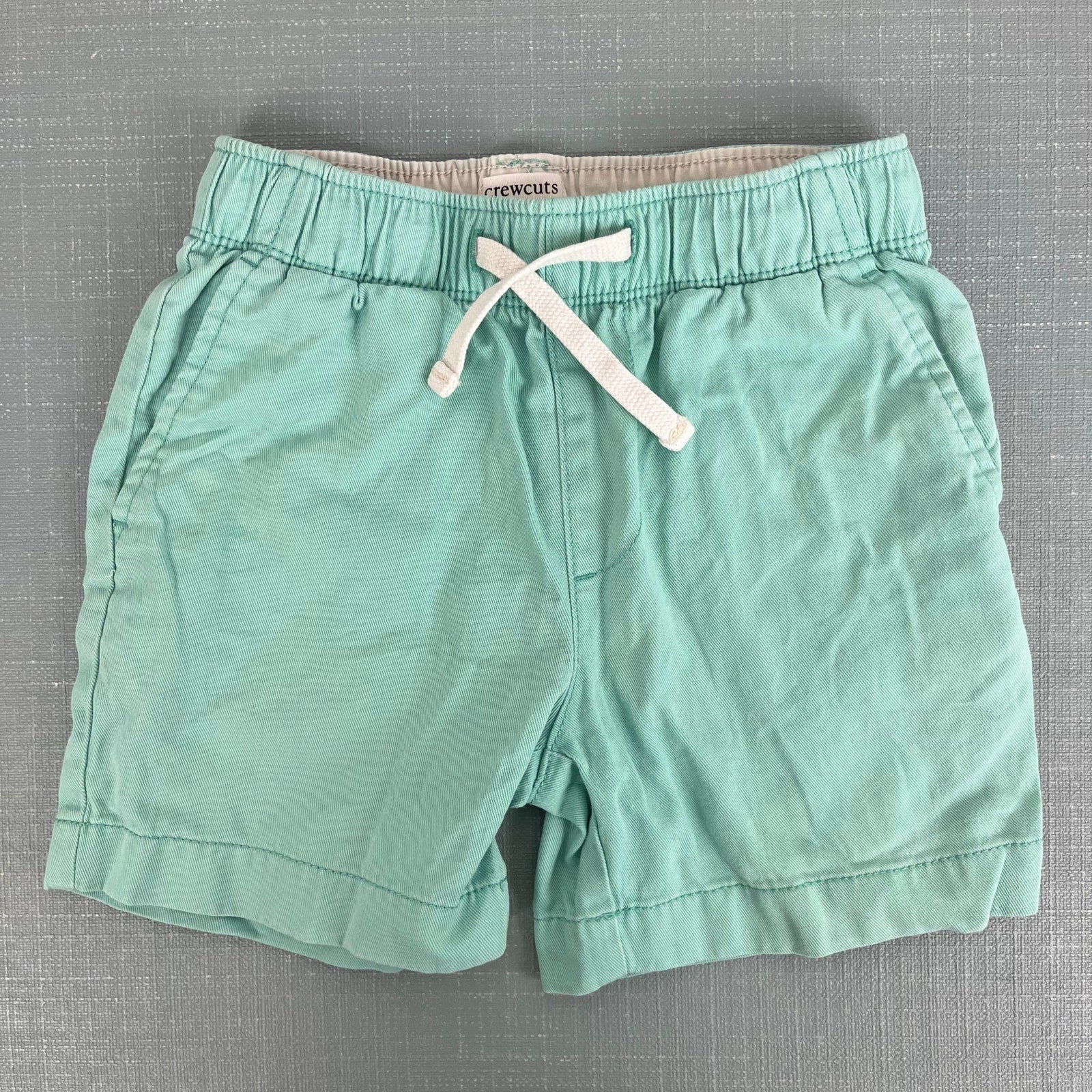 J. Crew Boys Drawstring Twill Dock Short Green 5T