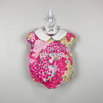 Load image into Gallery viewer, Vintage Lilly Pulitzer Iced Pink Garden Pavillion Bubble Romper 6-12 Months
