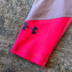 Load image into Gallery viewer, Under Armour Girls Heatgear Color Block Ankle Crop Pants Purple Ace
