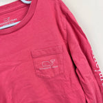 Load image into Gallery viewer, Vineyard Vines Kids Long Sleeve Vintage Whale Pocket Tee Shirt Jetty Red 7
