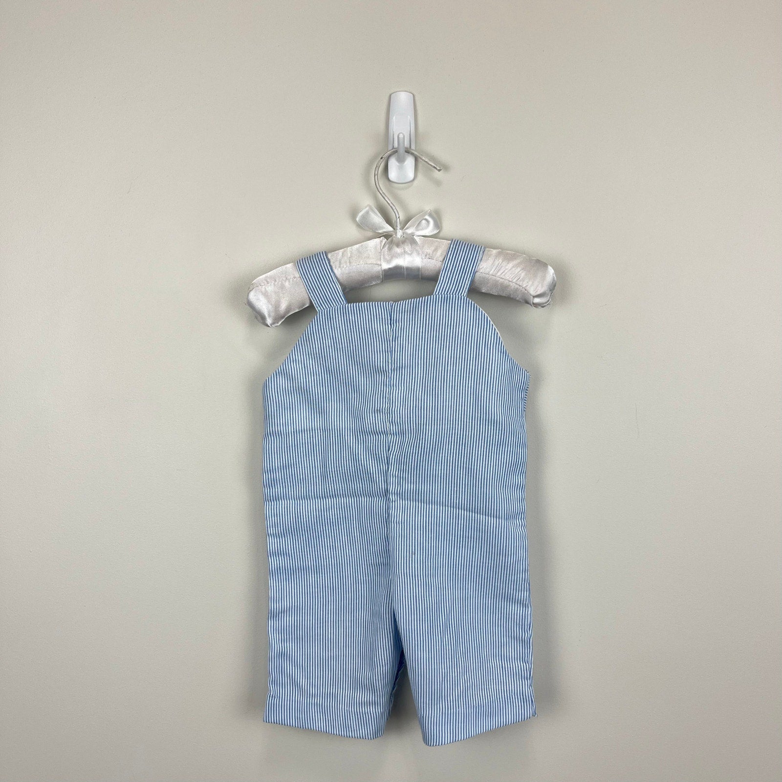 Vintage Blue Striped Guard House Overalls 0-3 Months