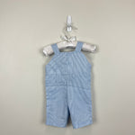 Load image into Gallery viewer, Vintage Blue Striped Guard House Overalls 0-3 Months
