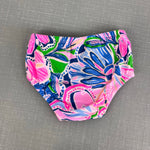 Load image into Gallery viewer, Lilly Pulitzer Girls Dominique Infant Shift Dress Gecko Green Tiger Sunrise 3-6 Months
