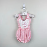 Load image into Gallery viewer, Vintage Toddletime JCPenney Pink Carriage Ruffle Sunsuit Romper 12 Months USA
