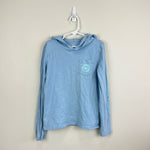 Load image into Gallery viewer, Vineyard Vines Long Sleeve Hoodie Whale Pocket Tee Small 7-8
