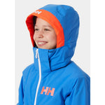 Load image into Gallery viewer, Helly Hansen Girls Stellar Detachable Hood Ski Jacket Ultra Blue 10
