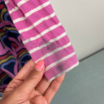 Load image into Gallery viewer, Hanna Andersson Long Sleeve Dress with Pockets Pink Stripe Rainbow 120 cm 6-7
