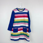 Load image into Gallery viewer, Mini Boden Rainbow Stripe Pocket Dress 8-9
