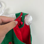 Load image into Gallery viewer, Lil Cactus Green Corduroy Rudolph Longall Overalls 18-24 Months
