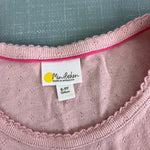 Load image into Gallery viewer, Mini Boden Short Sleeved Pointelle Top Pink 8-9
