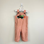 Load image into Gallery viewer, Kelly's Kids Pumpkin Patch Plaid Overalls 12 Months
