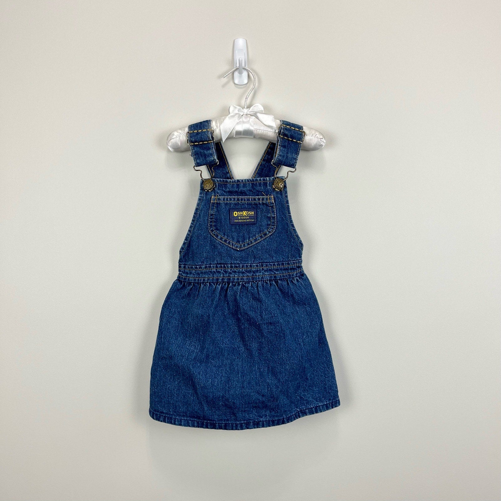 Vintage OshKosh B'gosh Blue Jumper Dress 3T USA